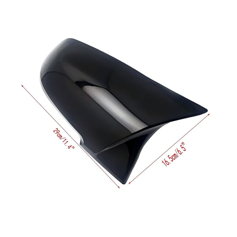 GSRECY Door Side Wing Rearview Mirror Cover Cap Compatible with BMW F20 F21 F87 M2 F23 F30 F36 X1 E84 Gloss Black - M4 Style (Pack of 2) - Image 4